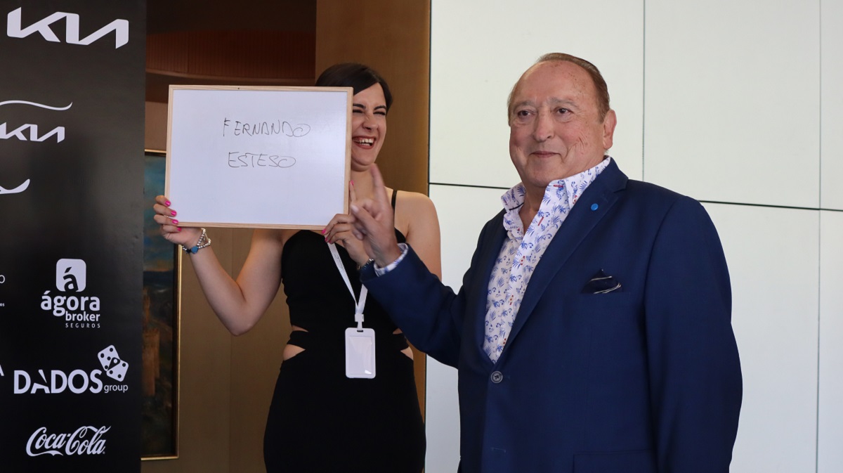 El actor Fernando Esteso, un habitual de los Premios La Alcazaba, en la edici&oacute;n de 2022.