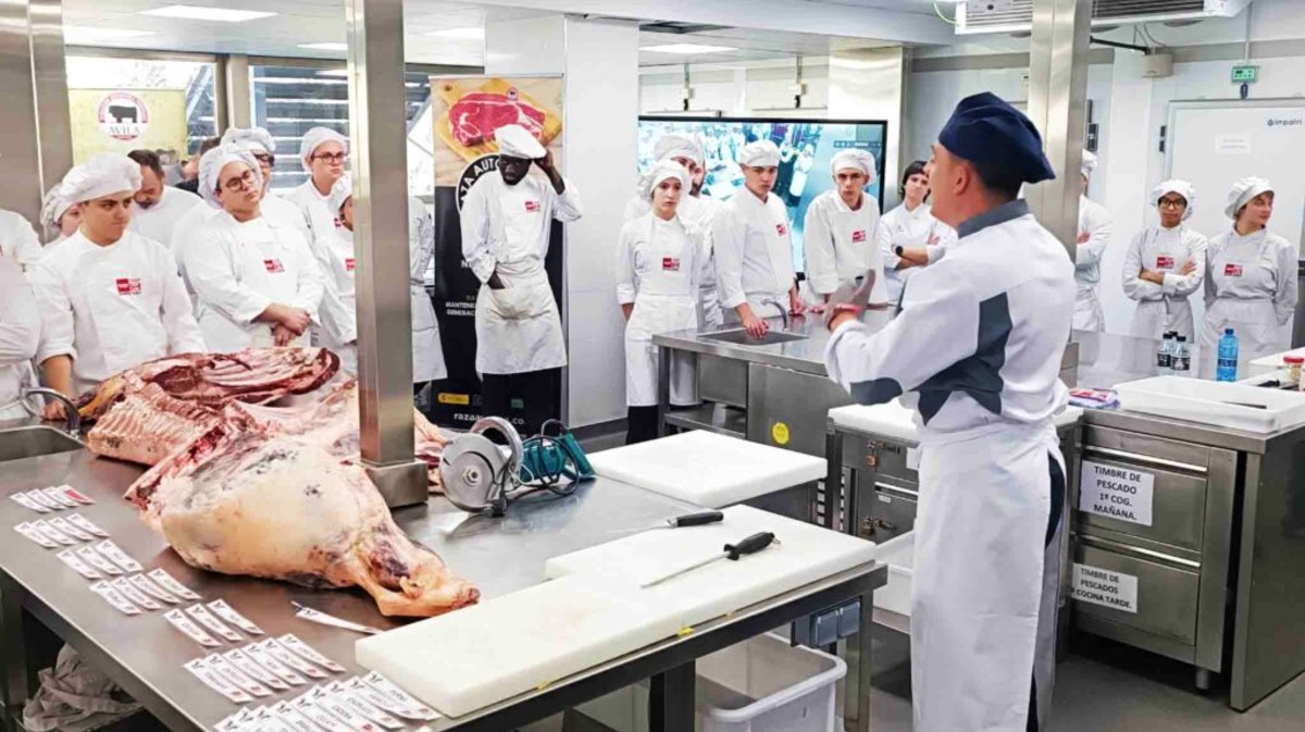La carne de &Aacute;vila en el IES Hotel Escuela de la Comunidad de Madrid.