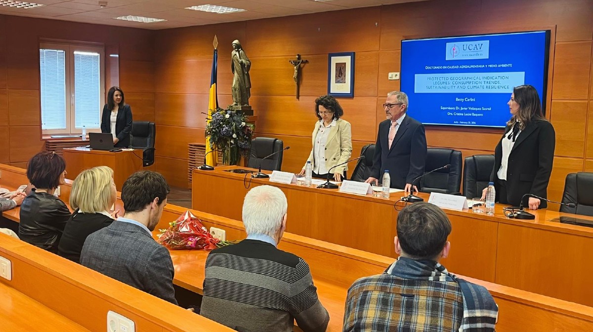 Defensa de una tesis doctoral del programa de Calidad Agroalimentaria de la UCAV.