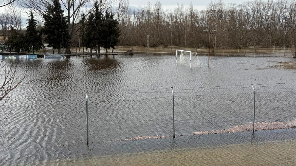 FOTOS | El río Adaja de nuevo desbordado