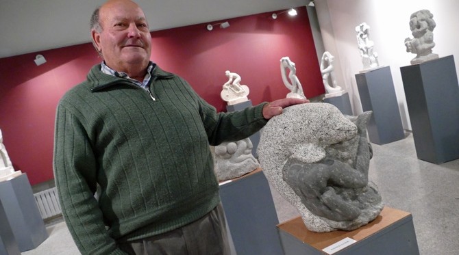 M&aacute;ximo Velayos. escultor y cantero.