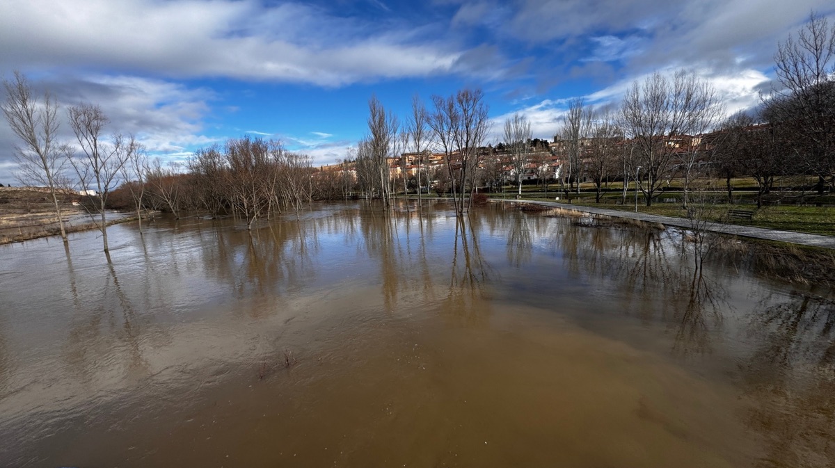 Estado actual del r&iacute;o Adaja
