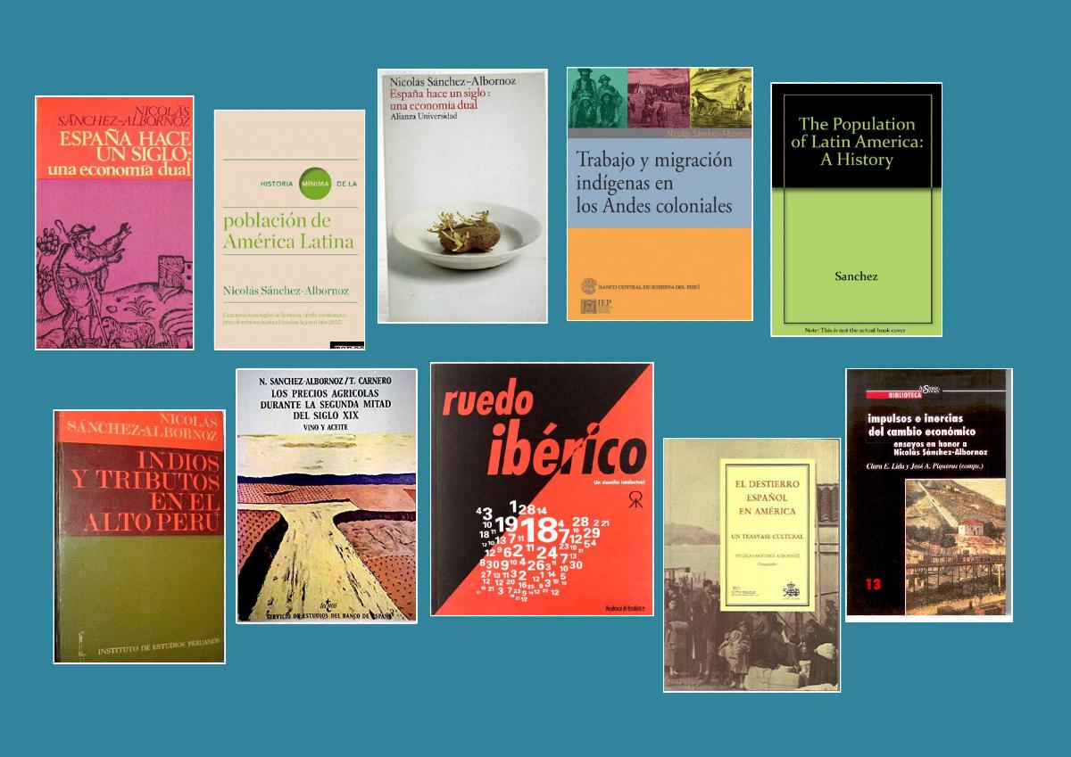 23. Publicaciones de Nicol&aacute;s S&aacute;nchez-Albornoz.