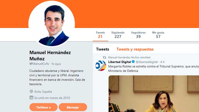 Twiiter de Manuel Hernández Muñoz.