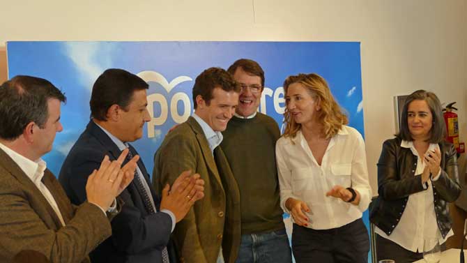 Pablo Casado en la Junta Directiva del PP.