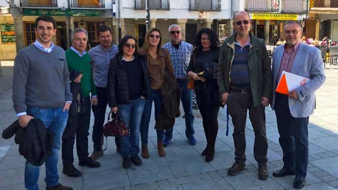 Visita de candidatos de Ciudadanos a El Barco de &Aacute;vila.