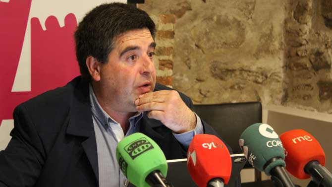 Javier Cerrajero durante la rueda de prensa.