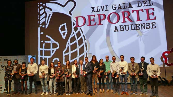 Galardonados en la Gala del Deporte Abulense.