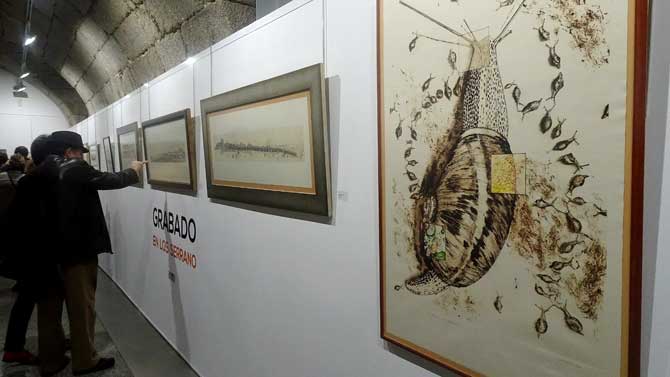 Exposición de los alumnos de grabado de Palacio de los Serrano.