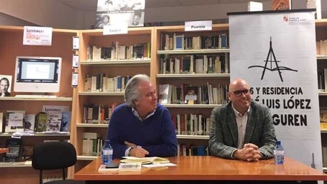 Pío Caro-Baroja y David Ferrer en el IES López Aranguren.