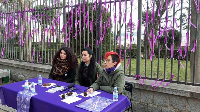 La Plataforma Feminista presenta los actos del 8 de marzo.
