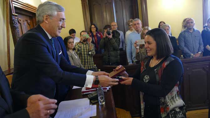 Toma de posesión de María Sánchez Rey como concejal.