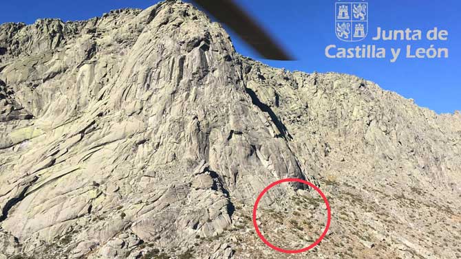 Rescate bajo el Pico Torozo.