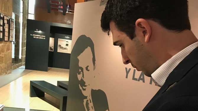 Manuel Hernández en el Museo Adolfo Suárez.