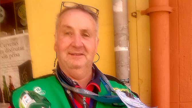 José Luis Hernández, vendedor de la ONCE.