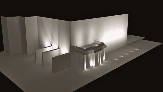 Proyecto de iluminación del palacio de Arenas.