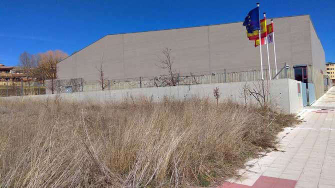 Maleza junto al Conservatorio de Música.