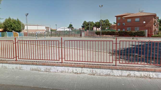 Patio del Colegio Los Arevacos, en Arévalo.