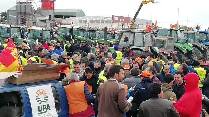 Tractorada en Ar&eacute;valo el martes.