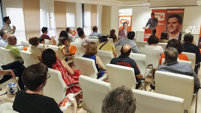 Imagen de archivo de un acto de Ciudadanos.