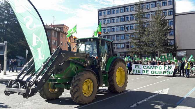 Manifestación agraria en enero.