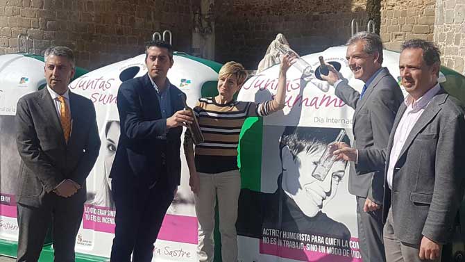 Sara Escudero presenta la campa&ntilde;a de Ecovidrio.