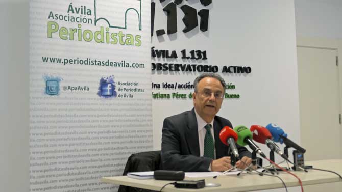 Jos&eacute; Pulido, presidente de la Asociaci&oacute;n de Periodistas de &Aacute;vila.