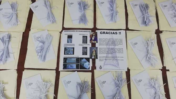 La Hermandad de Medinaceli de Arenas prepara 1.000 mascarillas.