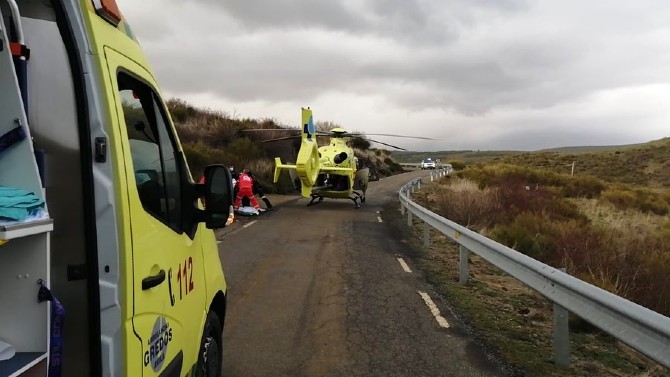 Accidente en Navacepeda de Tormes.