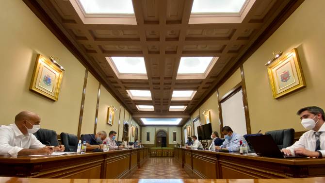 Imagen de archivo de una reunión del Plan de Fomento.