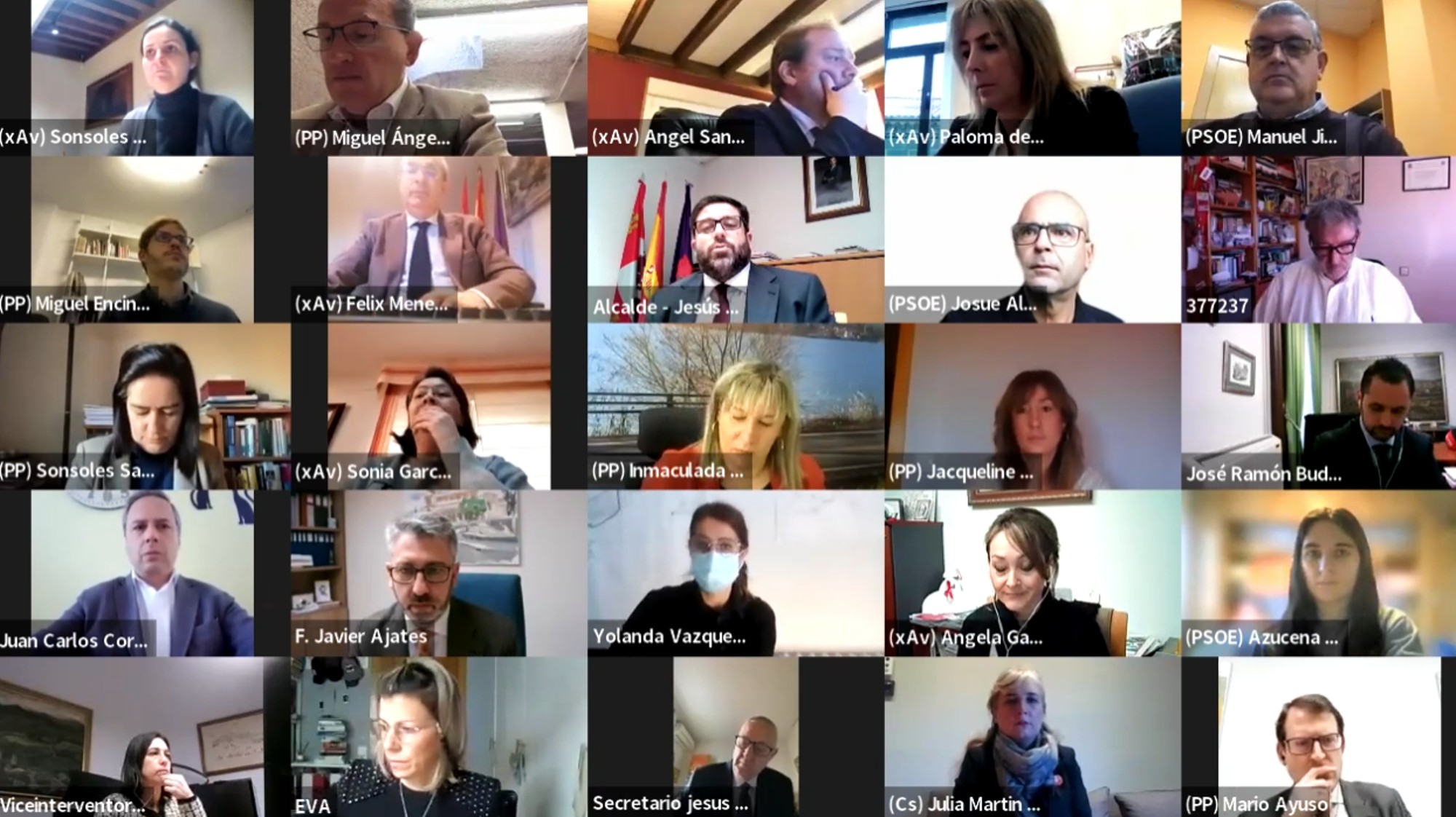 Imagen de archivo de un pleno municipal.