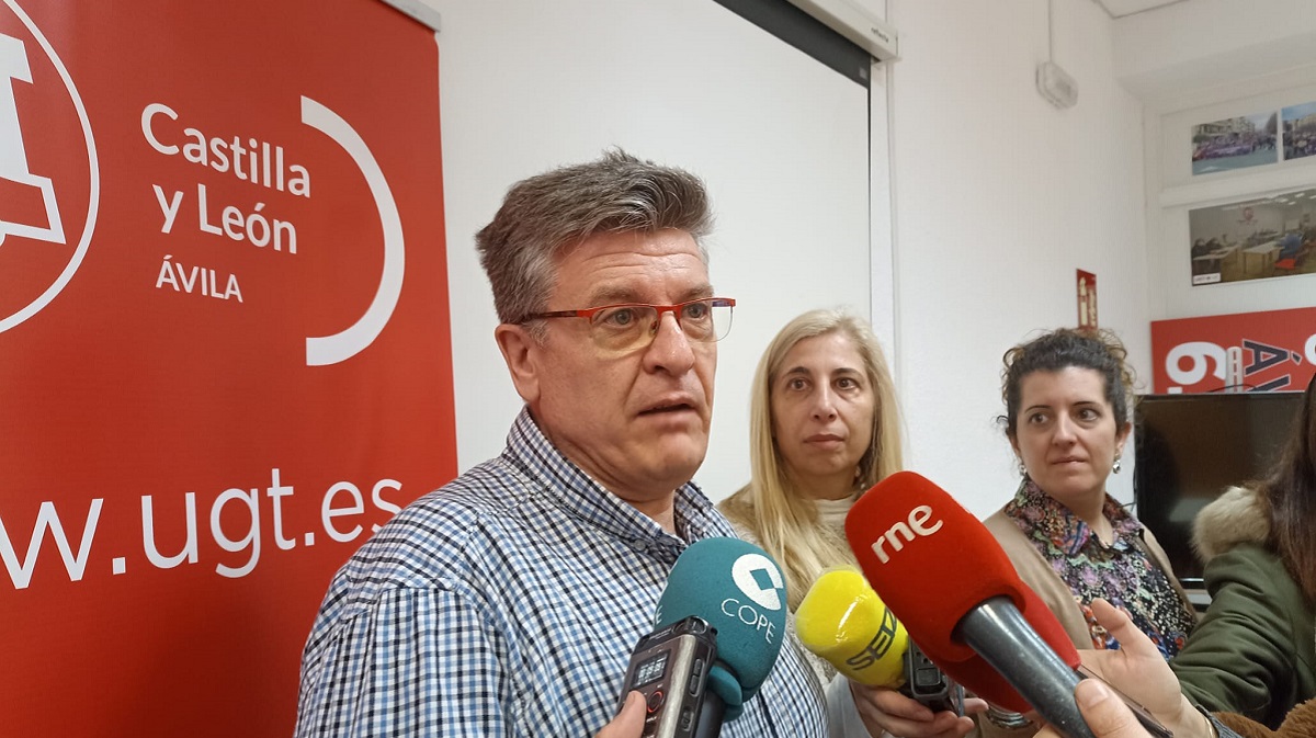 Secretario provincial de UGT, Javier García.