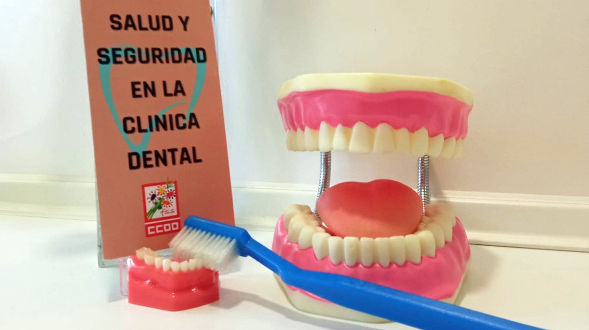 Campaña de CCOO para empleadas de clínicas dentales.