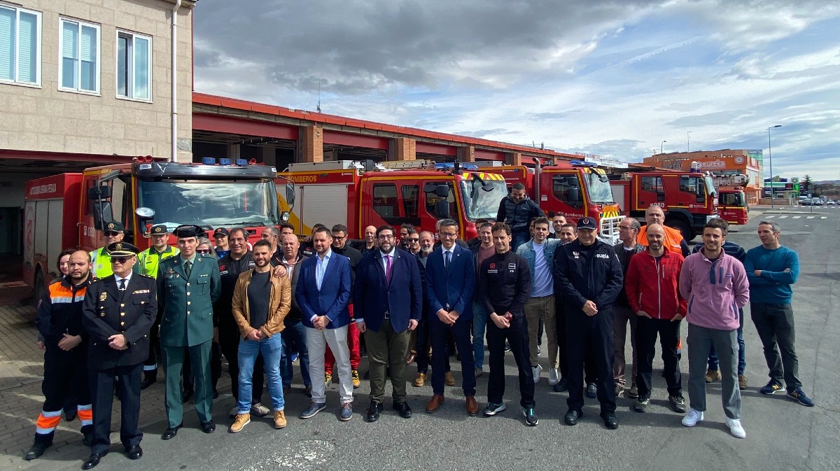Fiesta de San Juan de Dios en el parque de bomberos de Ávila.