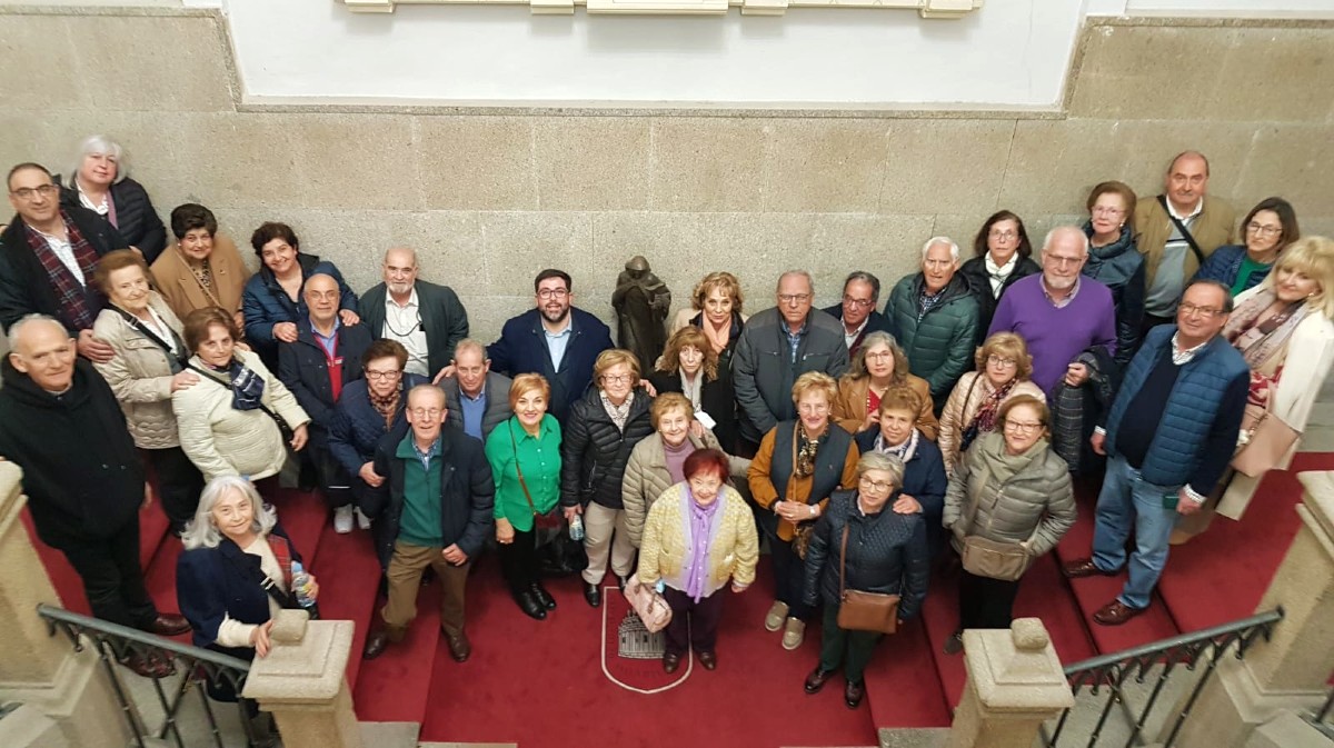 Alumnos del Programa de la Experiencia en el Ayuntamiento de Ávila.