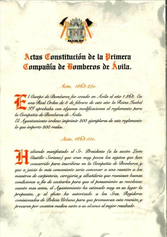 La historia de los bomberos de Ávila en fotos