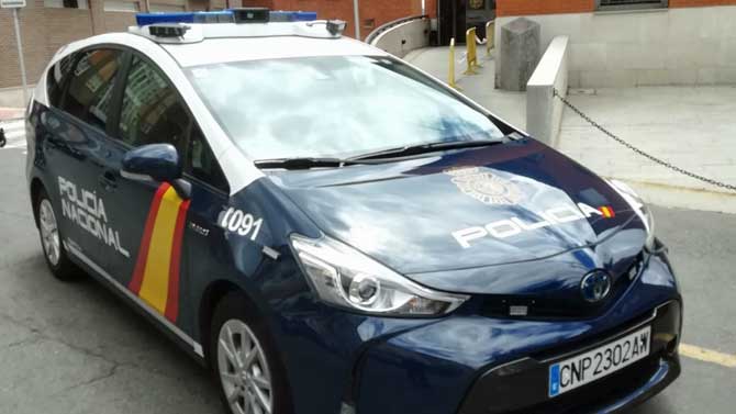 Vehículo patrulla de la Policía Nacional.