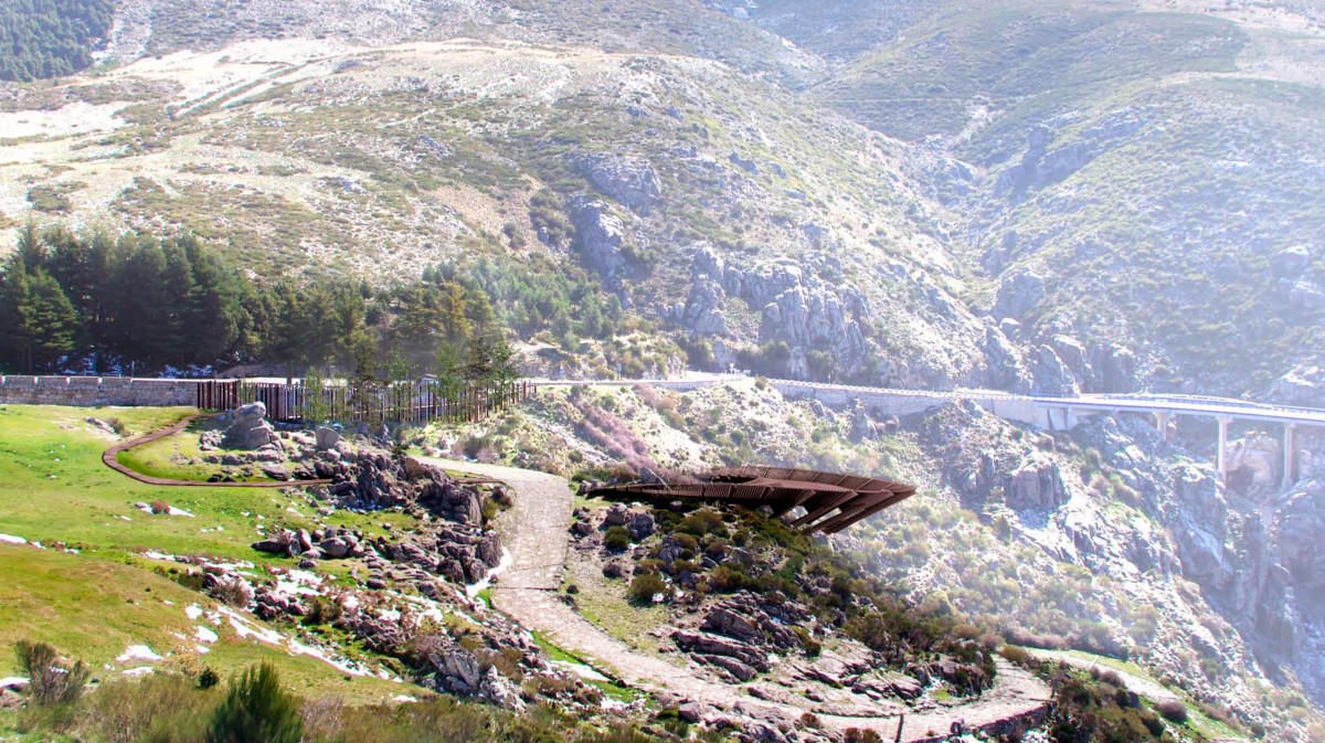 Infografia del proyecto del nuevo mirador del puerto de El Pico.