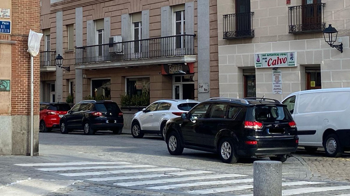 Calle Jesús y Galán/Imagen @Emergencias_Avila