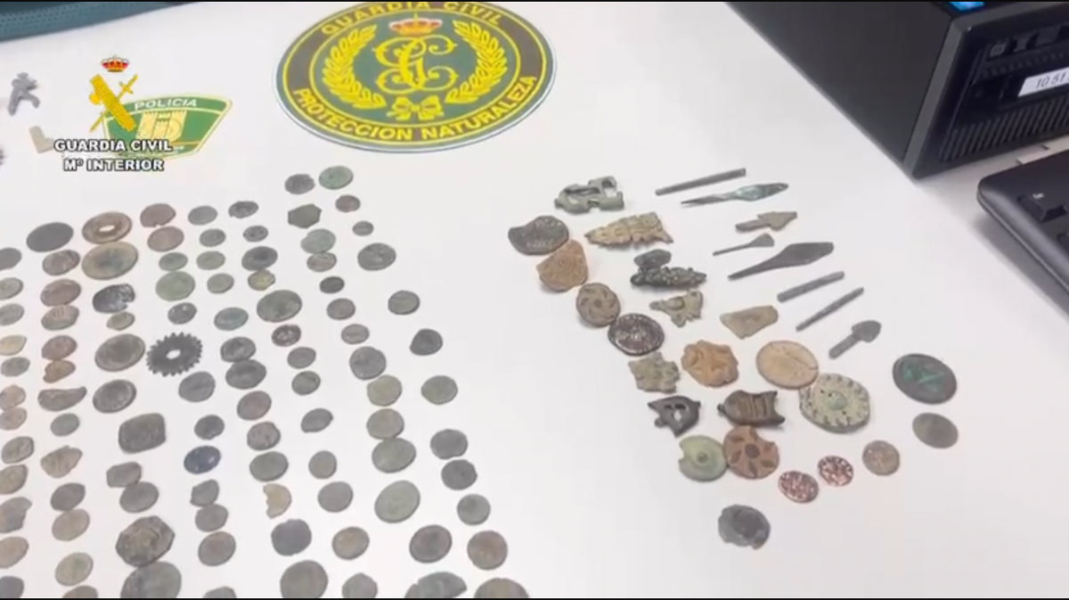 VÍDEO | Incautadas 269 piezas históricas sin acreditar su procedencia