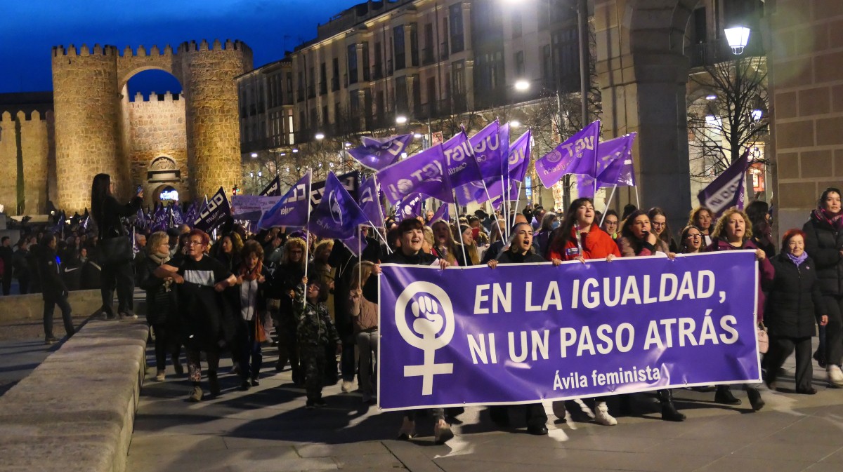 Imagen de archivo de una manifestaci&oacute;n feminista en &Aacute;vila.