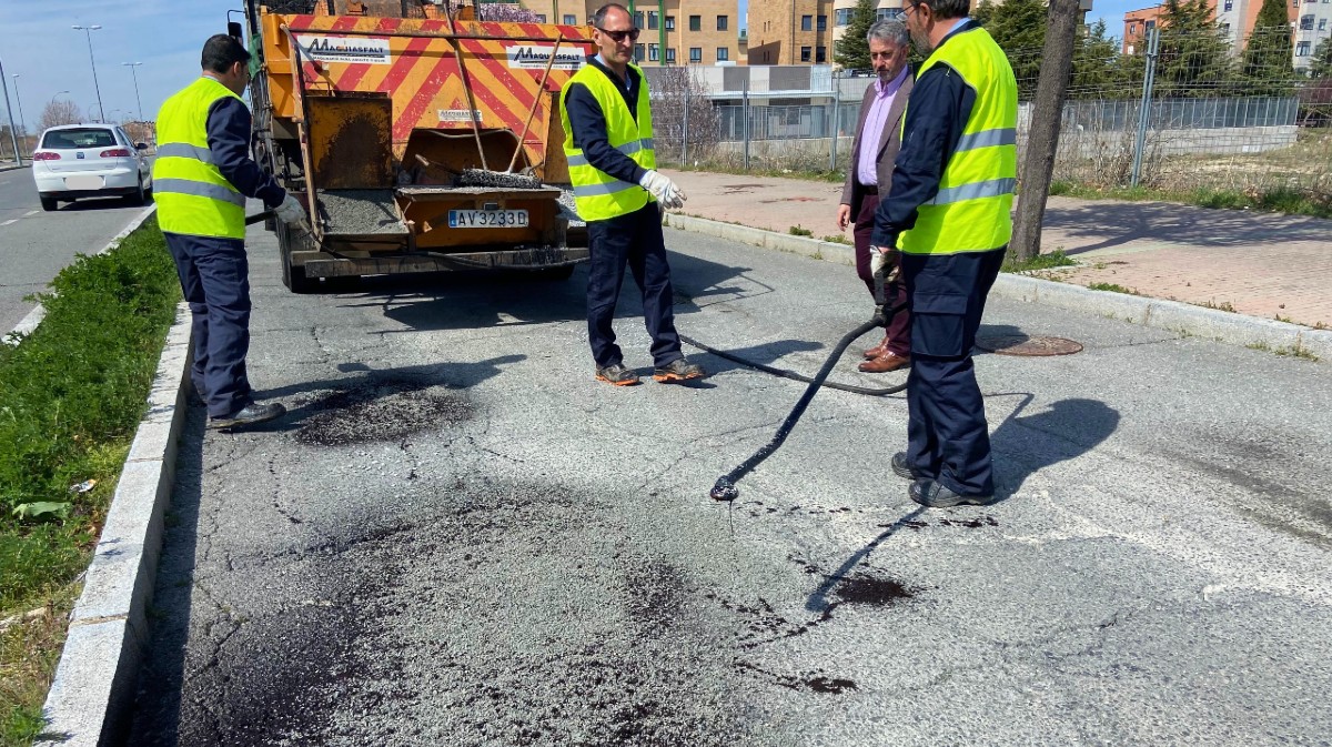 Bacheado en la avenida de los Derechos Humanos, este mi&eacute;rcoles.