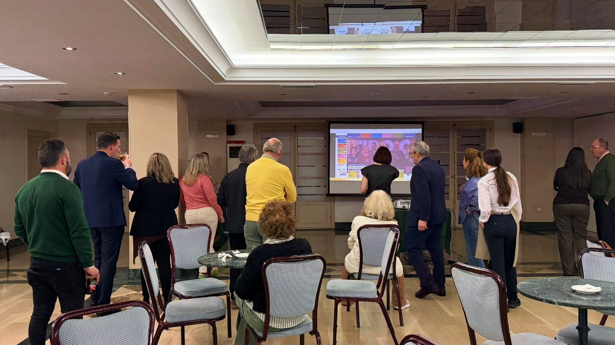 Noche electoral de los militantes de Vox.