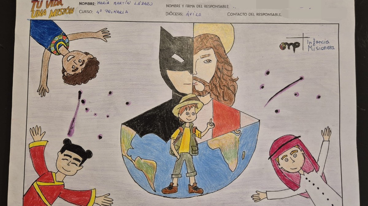 Dos escolares de Ávila son reconocidos a nivel nacional en el concurso de dibujo de Infancia Misionera