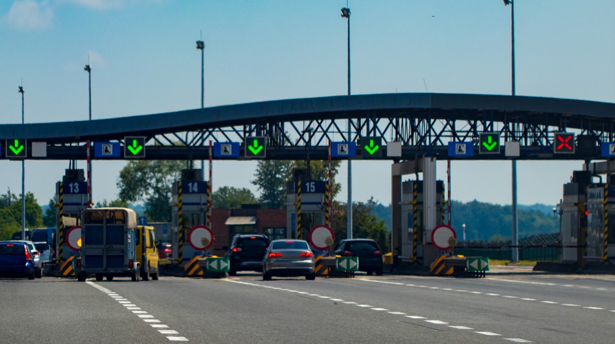 Imagen de archivo de un peaje en una autopista.