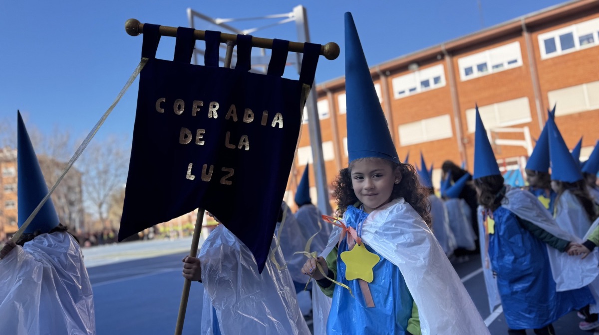 Procesi&oacute;n de La Borriquilla en el colegio Pablo VI