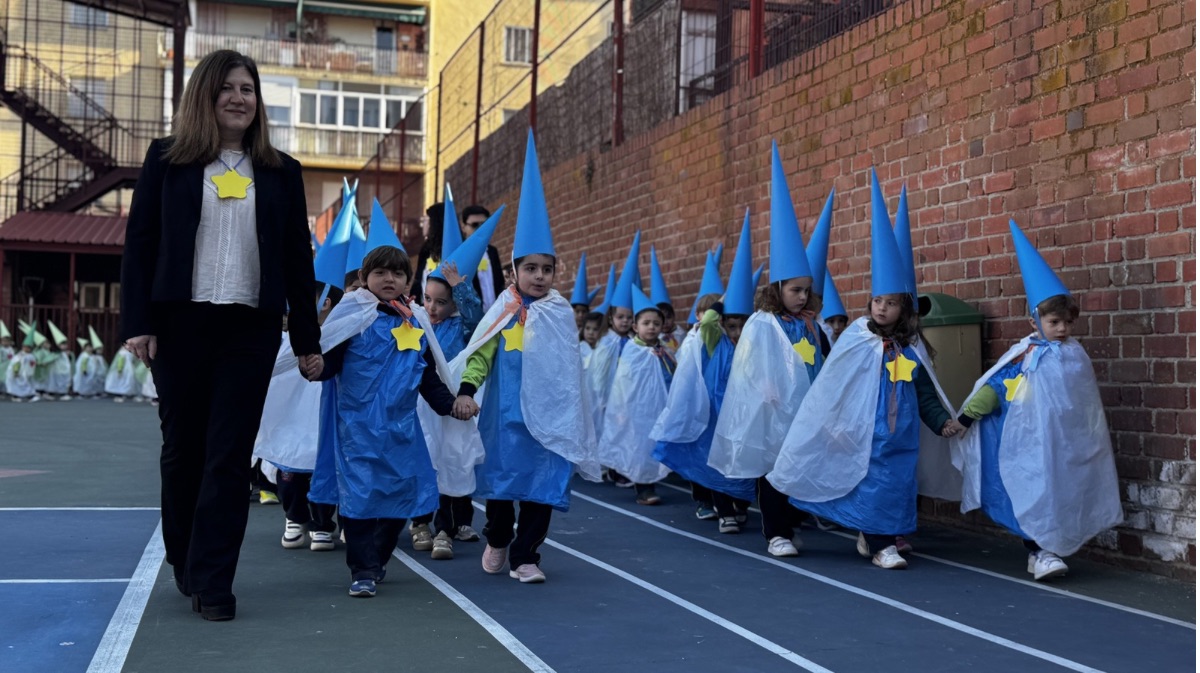 Procesi&oacute;n de La Borriquilla en el colegio Pablo VI