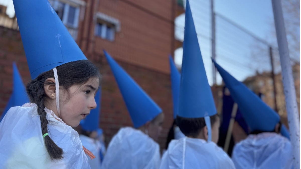 Procesi&oacute;n de La Borriquilla en el colegio Pablo VI