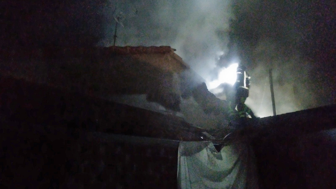 Incendio de una vivienda en El Bohodón.