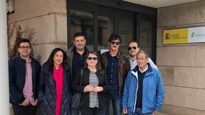 Margarita Robles en el Caiss de Piedrahíta.